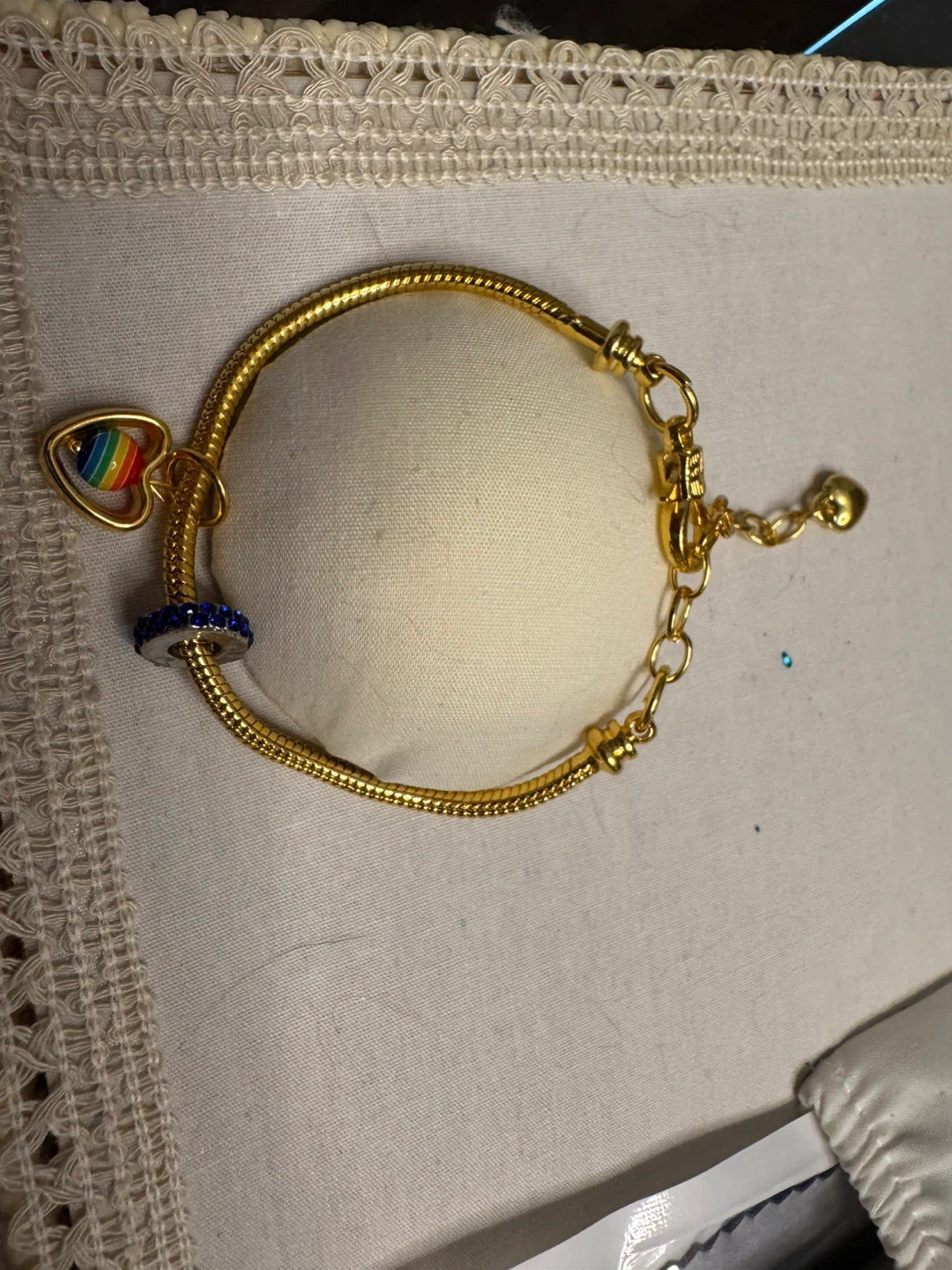 Charm Bracelet with Rainbow Heart - photo 2