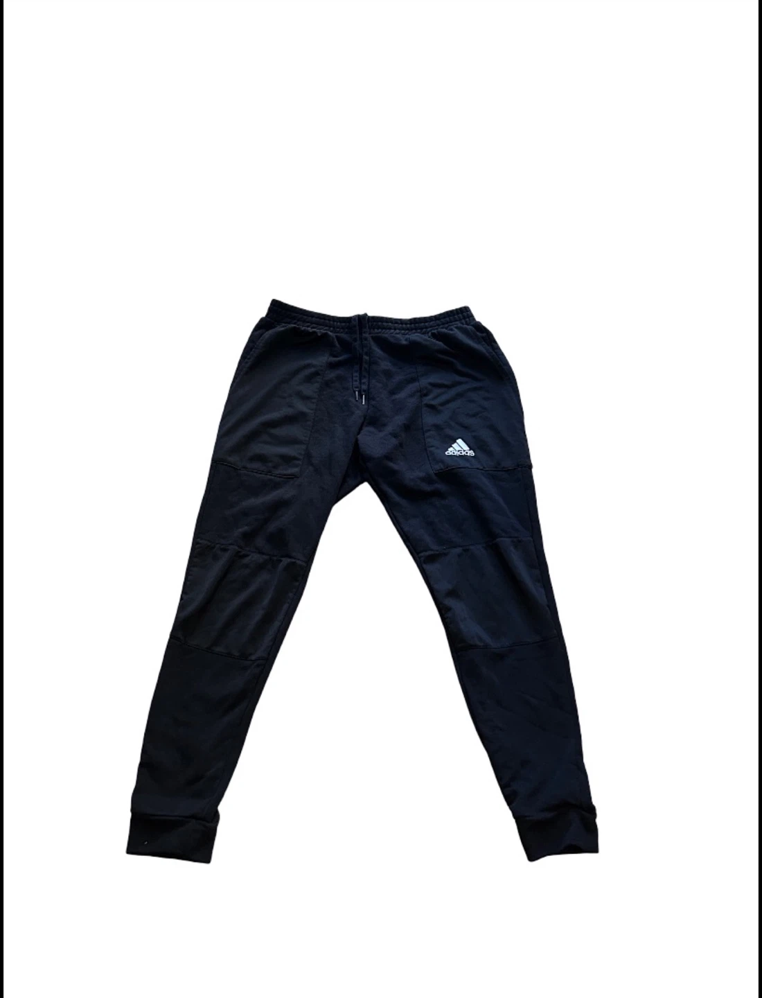 Adidas Black Athletic Sweatpants Athleisure Joggers