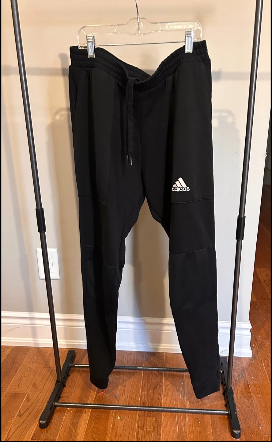Adidas Black Athletic Sweatpants Athleisure Joggers - photo 4