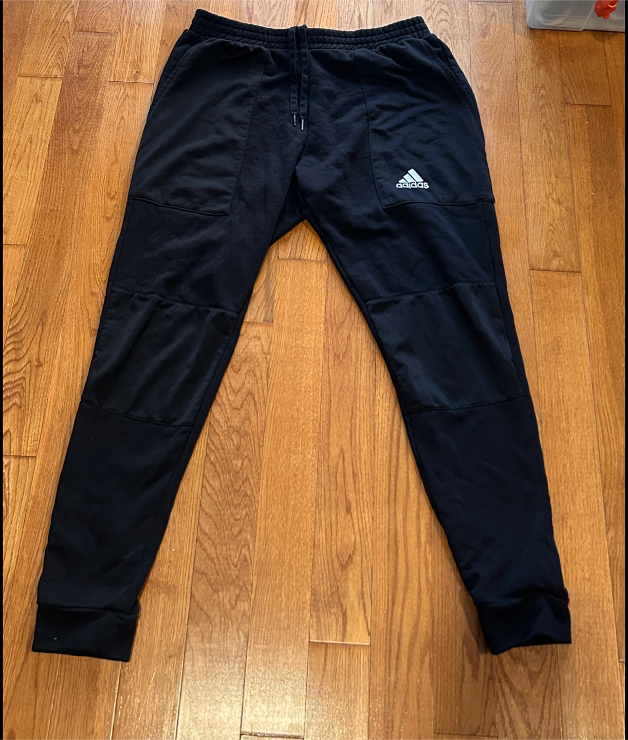 Adidas Black Athletic Sweatpants Athleisure Joggers - photo 2