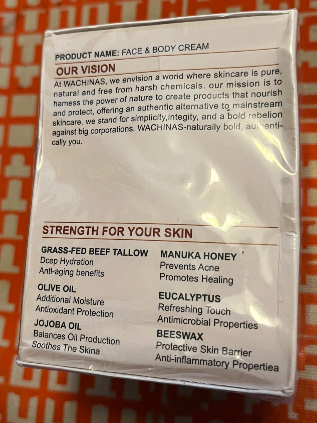 Wachinas Whipped Tallow Honey Balm Face & Body Cream - photo 3