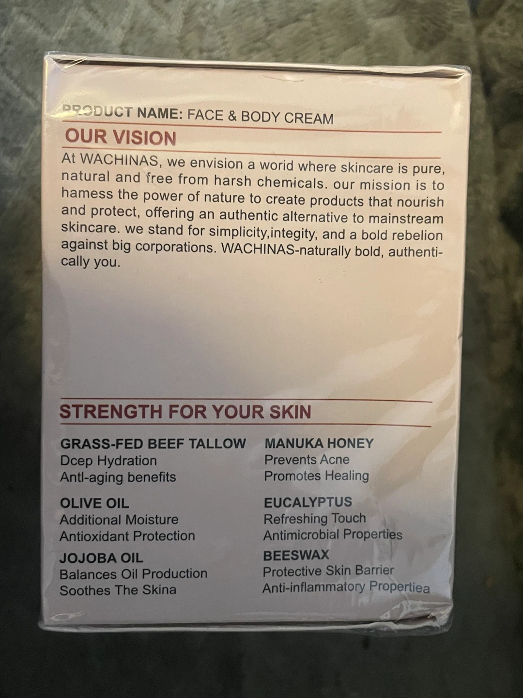 Wachinas Whipped Tallow Honey Balm Face & Body Cream - photo 2