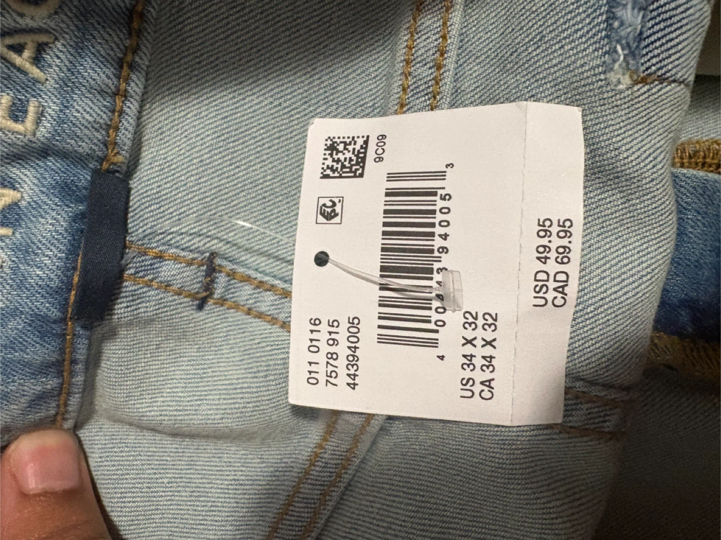 American Eagle Men's Jeans Size 34x32 Light Wash - photo 3