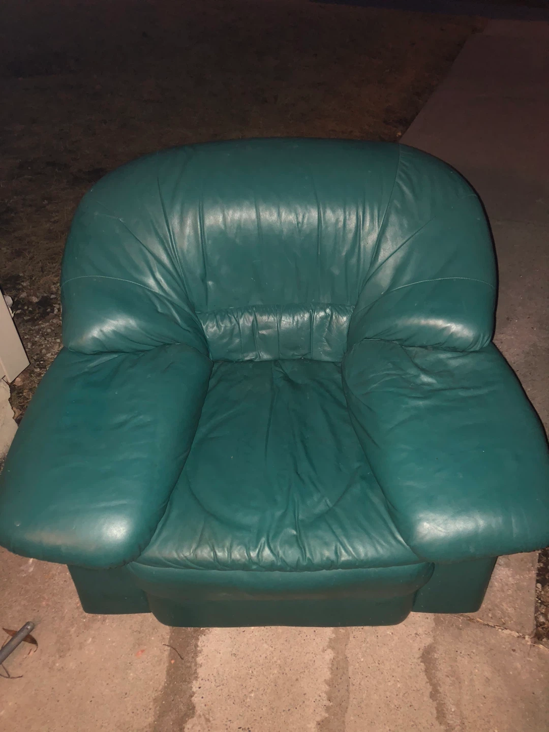 Green Leather Armchair