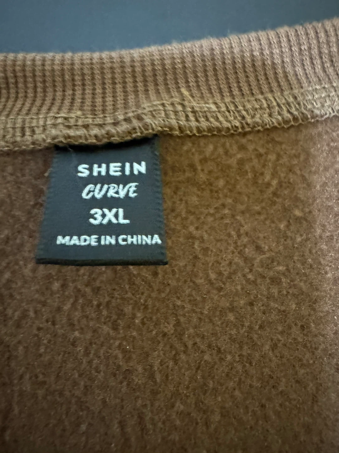 SHEIN CURVE Brown Cat Ghost Print Sweatshirt Size 3XL - photo 3