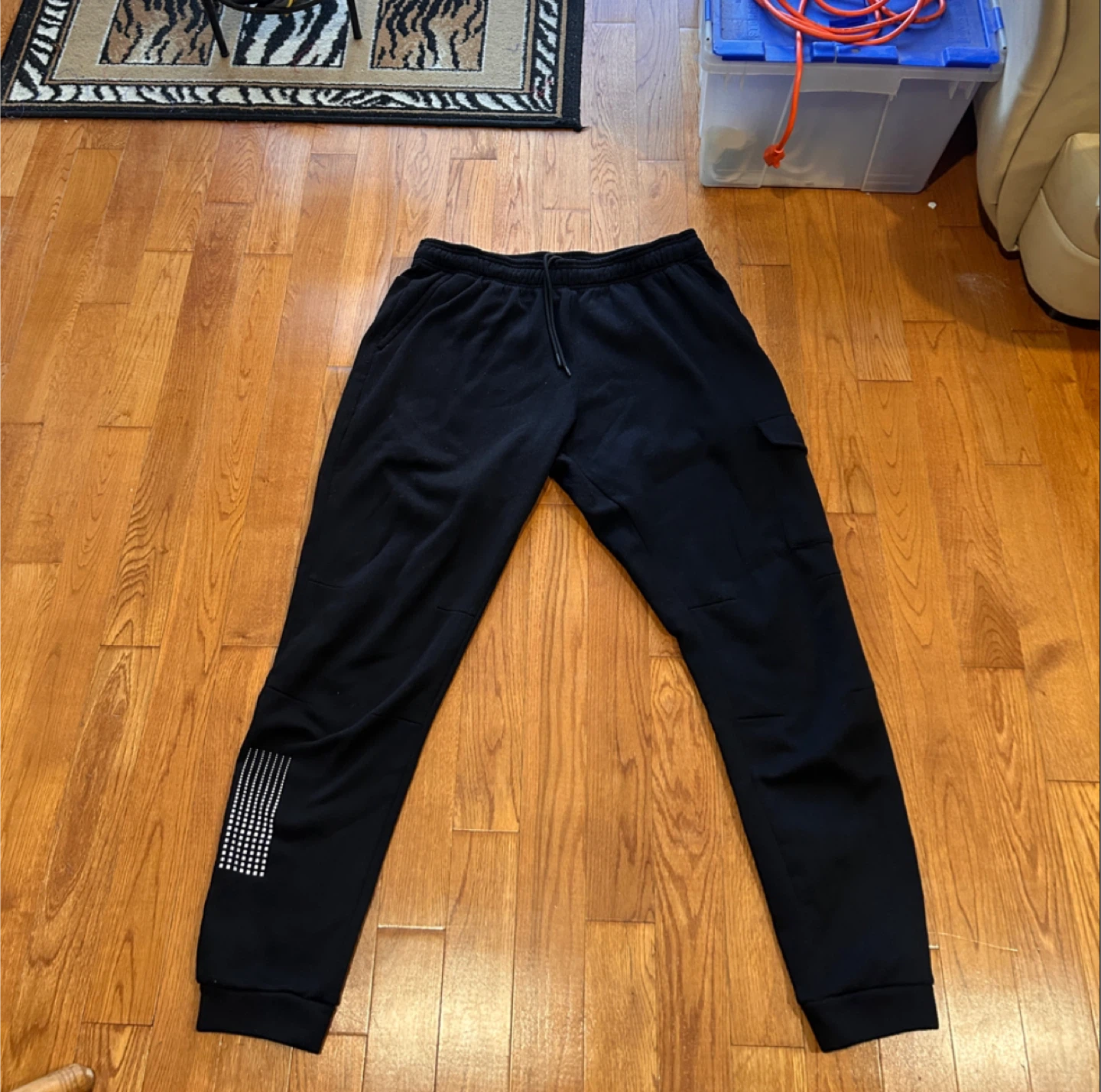 Black Cargo Sweatpants - photo 2