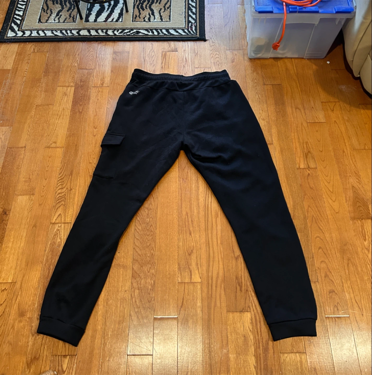 Black Cargo Sweatpants - photo 3