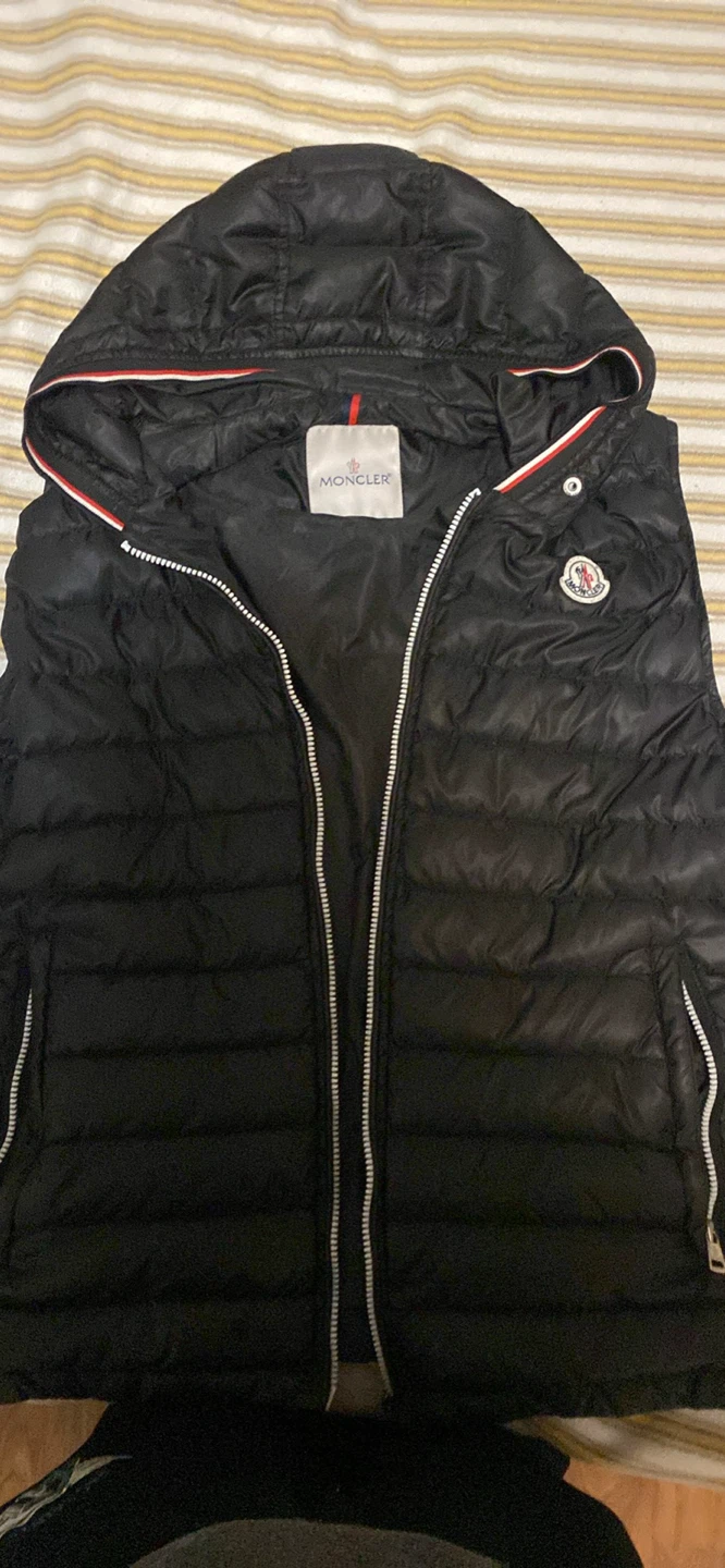 Moncler Black Down Vest with Hood - photo 3