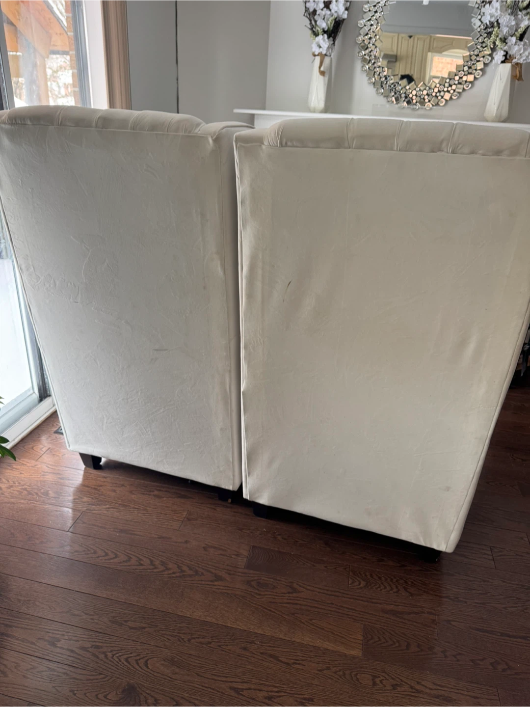 White Tufted Accent Chairs (Set of 2) - photo 4