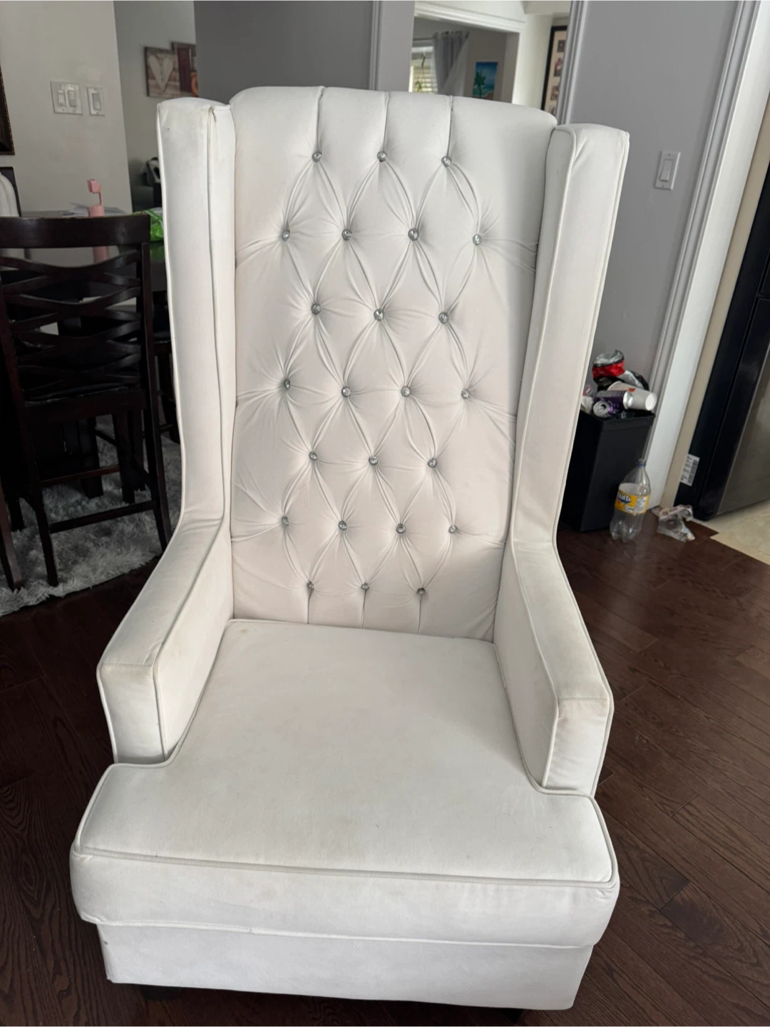 White Tufted Accent Chairs (Set of 2) - photo 2