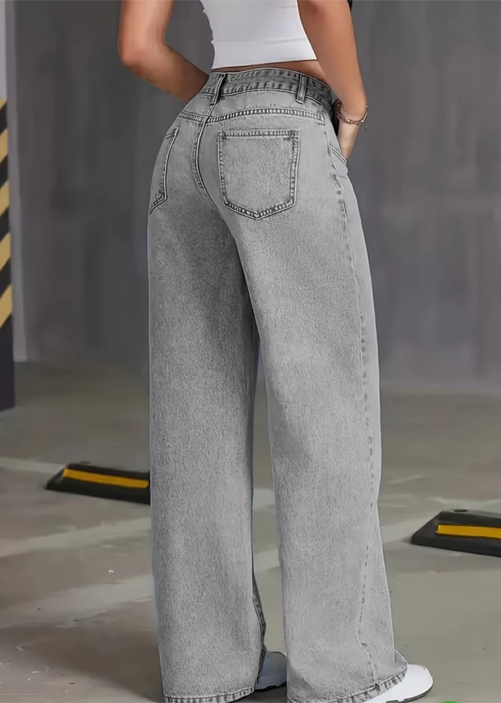 New Grey Wide Leg Jeans - photo 3