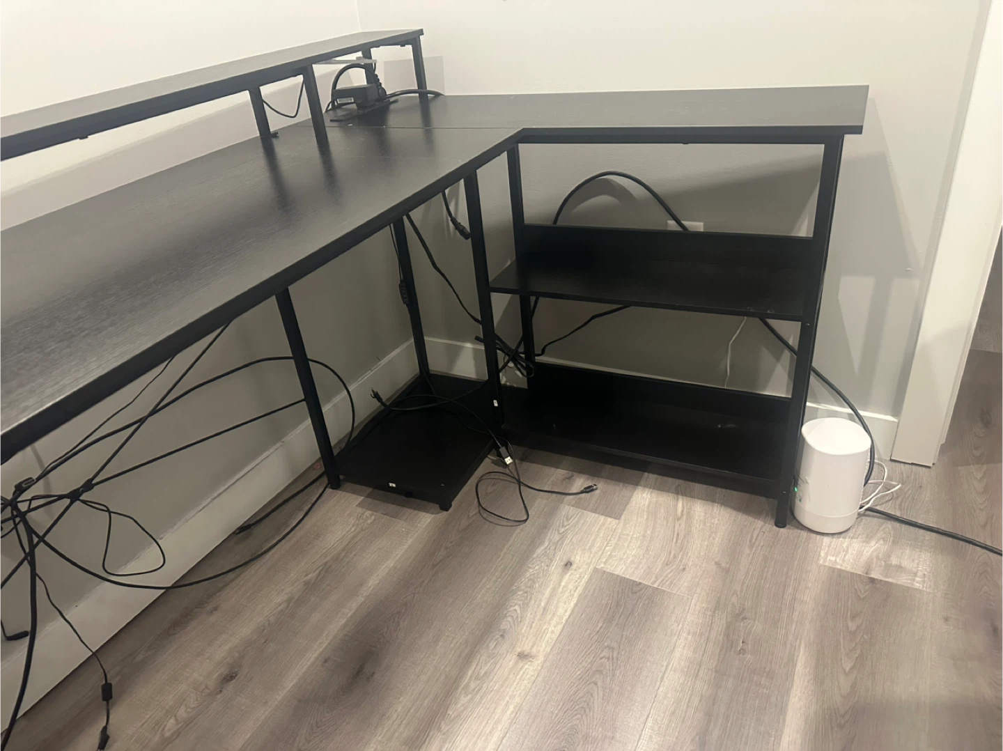 Black Gaming L-Shaped Desk - photo 3