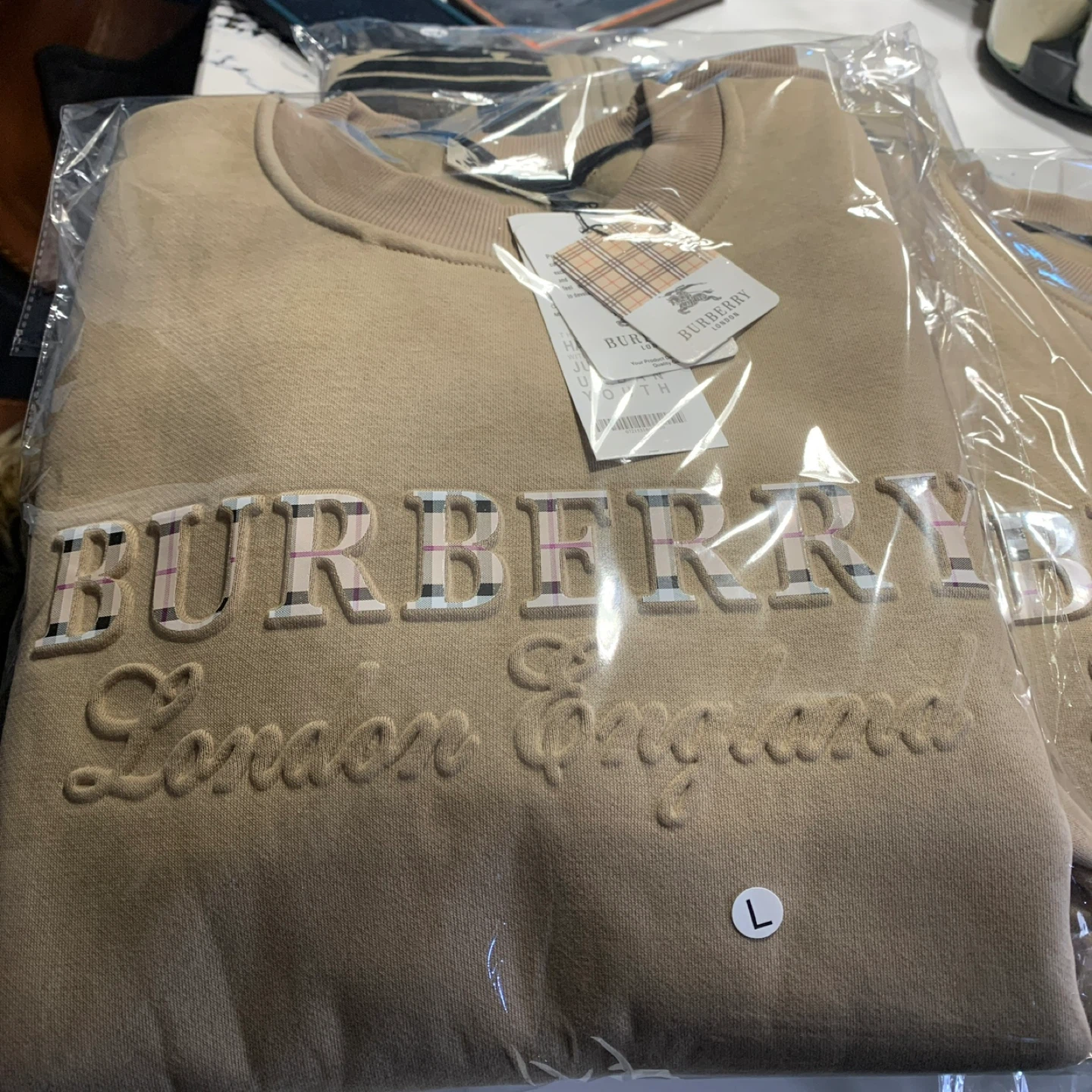 Burberry London England Embroidered Logo Crewneck Sweatshirt - photo 3