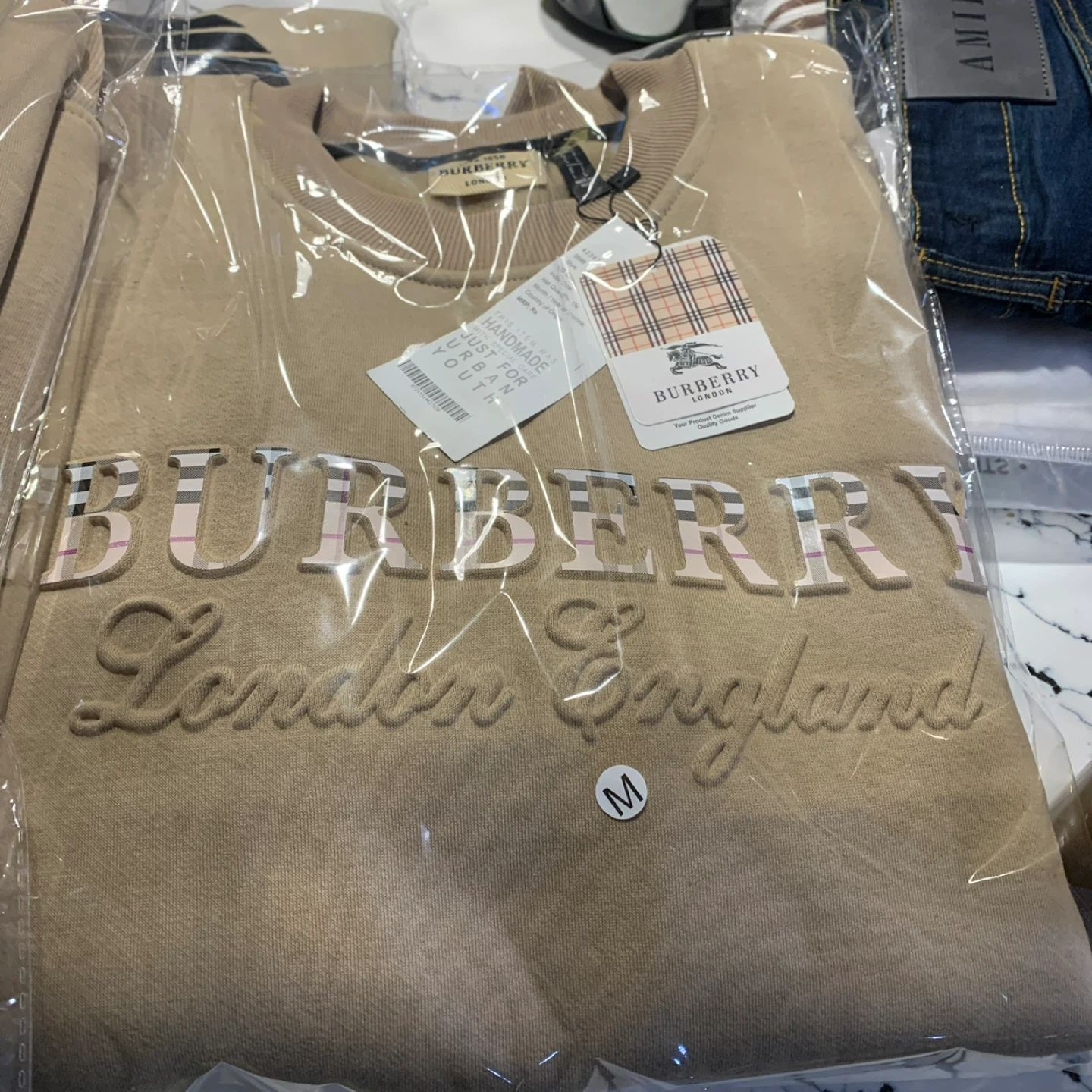 Burberry London England Embroidered Logo Crewneck Sweatshirt - photo 2