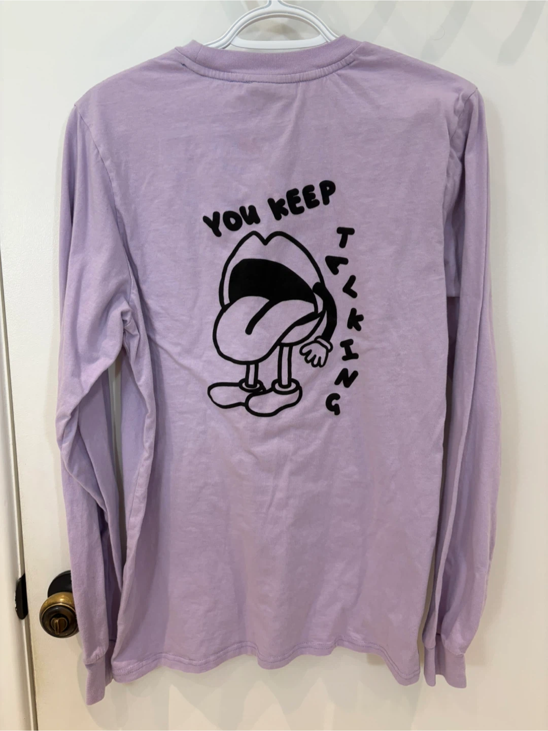 Lazy Oaf Lilac Graphic Long Sleeve T-Shirt 🏆 - photo 2
