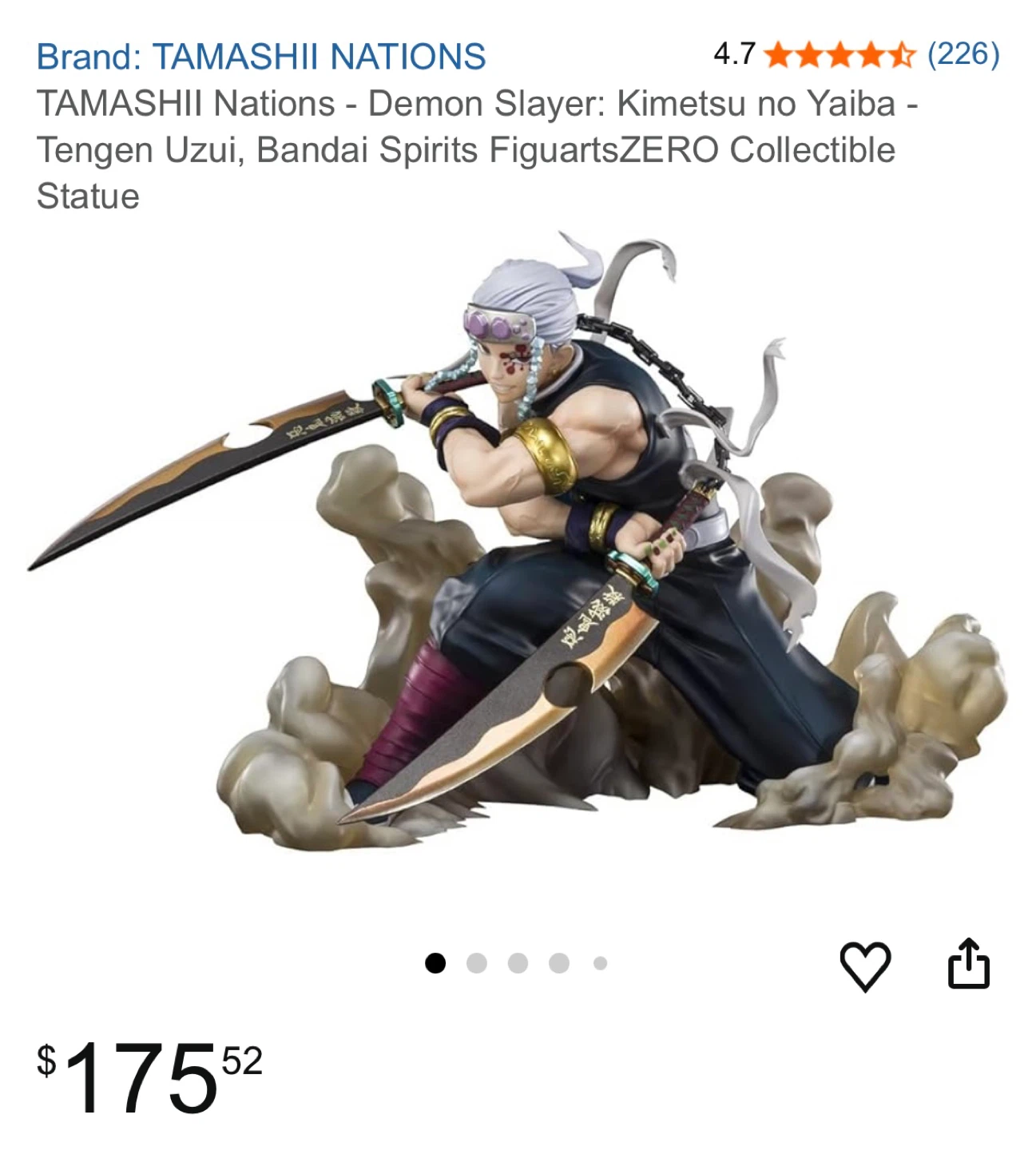 Bandai Figurarts Zero Tengen Uzui Demon Slayer anime figure NEW🏆
