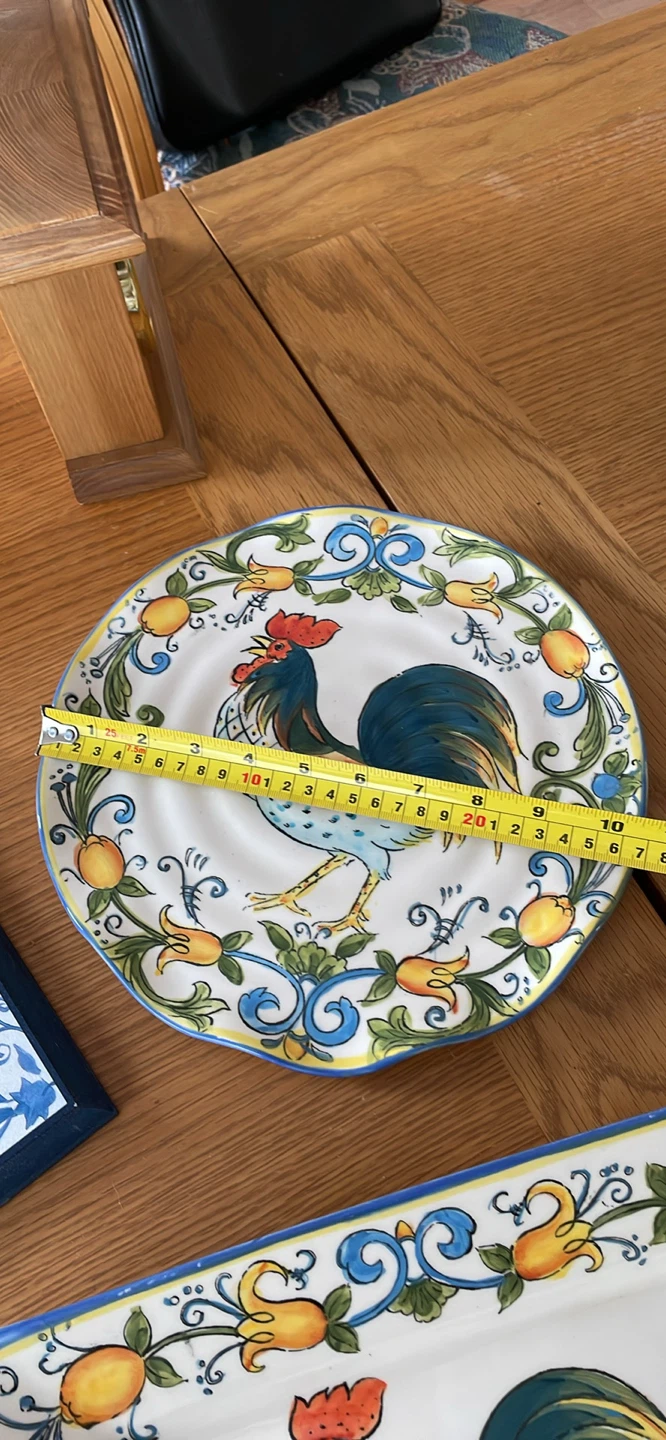 Rooster Decorative Plate and Serving Tray Set - photo 4