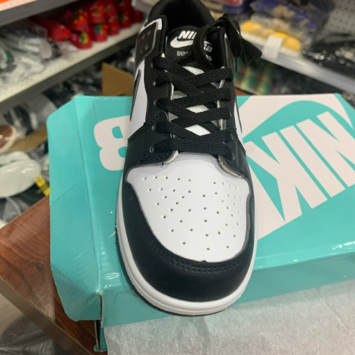 Nike Dunk Low SB Black White Sneakers - photo 3