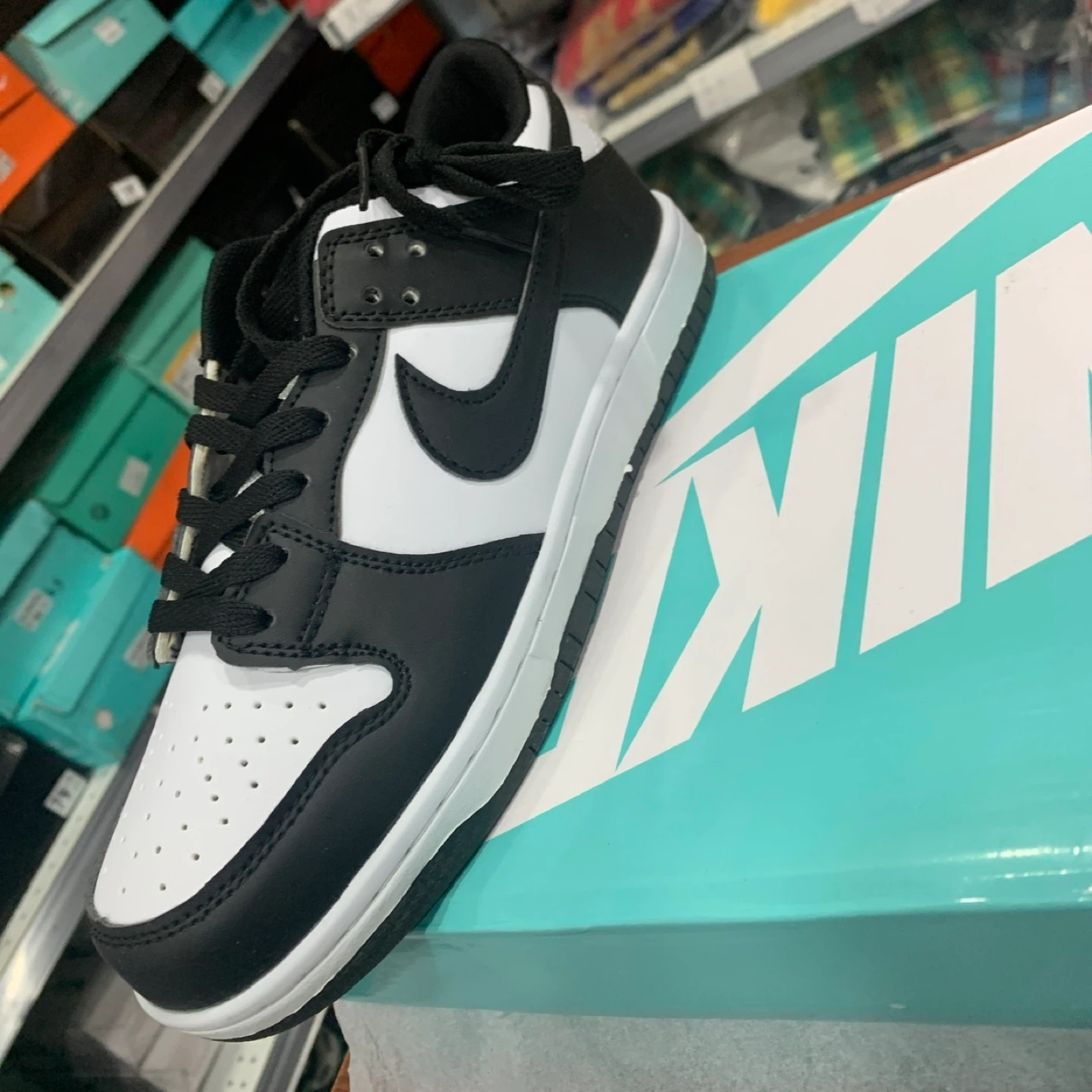 Nike Dunk Low SB Black White Sneakers - photo 4