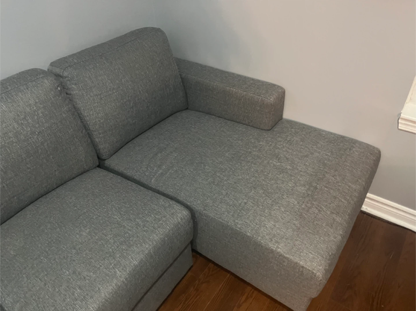 Grey Sectional Sofa with Chaise