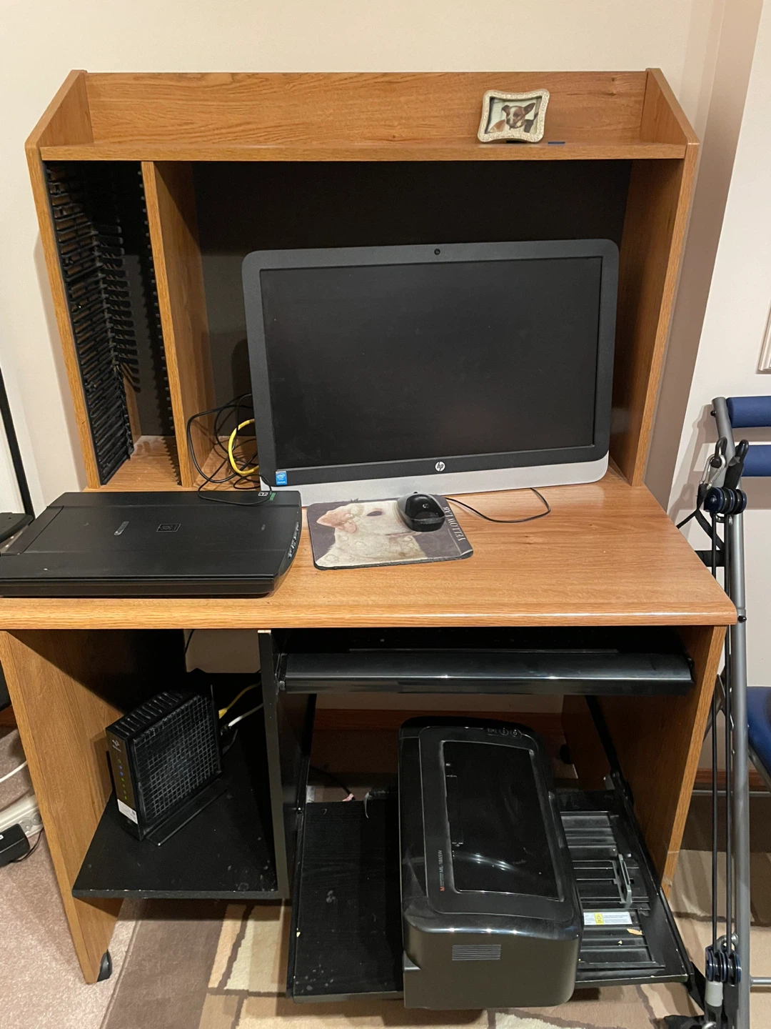 HP All-in-One Desk with Printer and Scanner