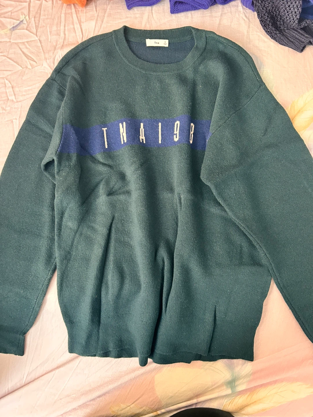 TNA 1998 green sweater