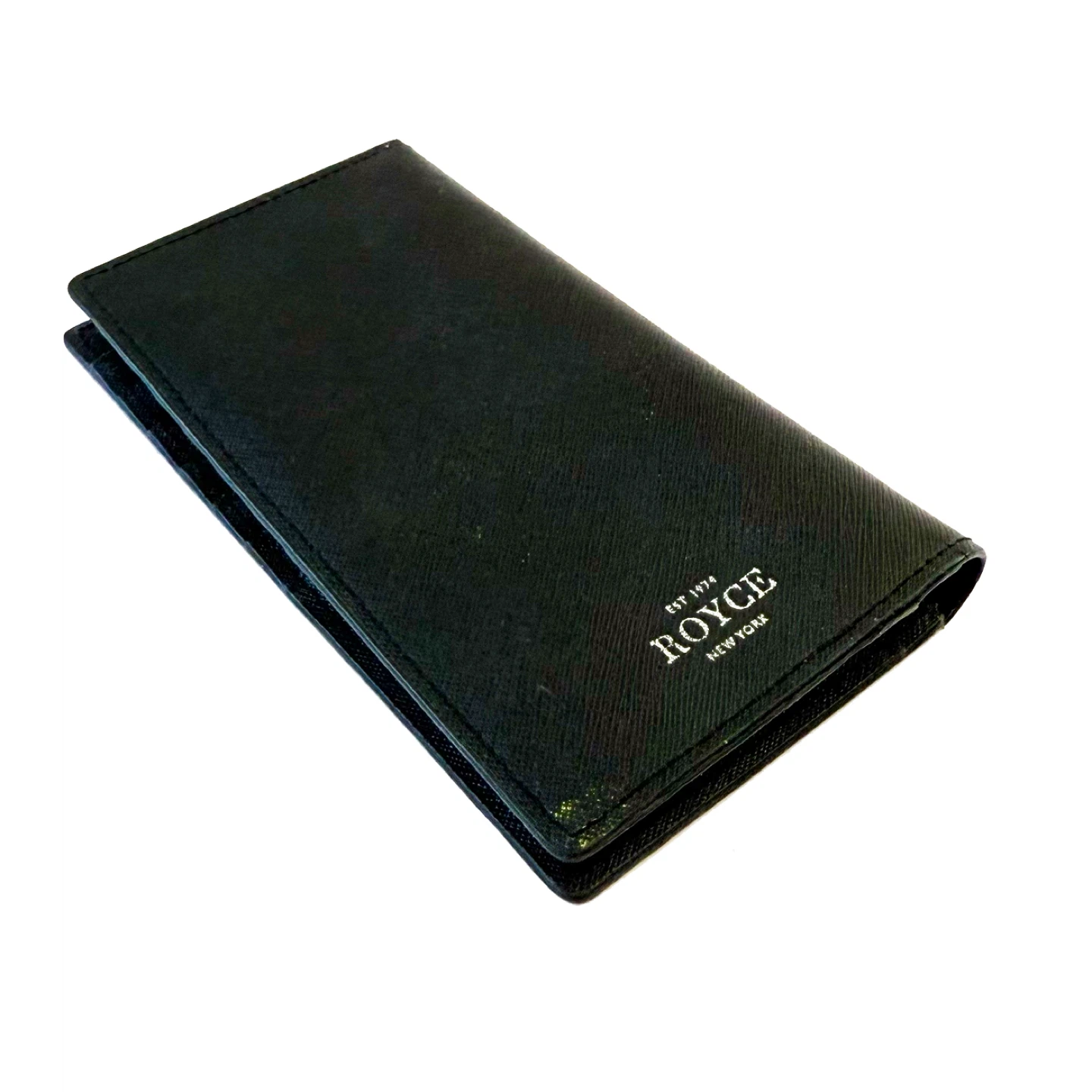 Royce New York Black Leather Bifold Wallet