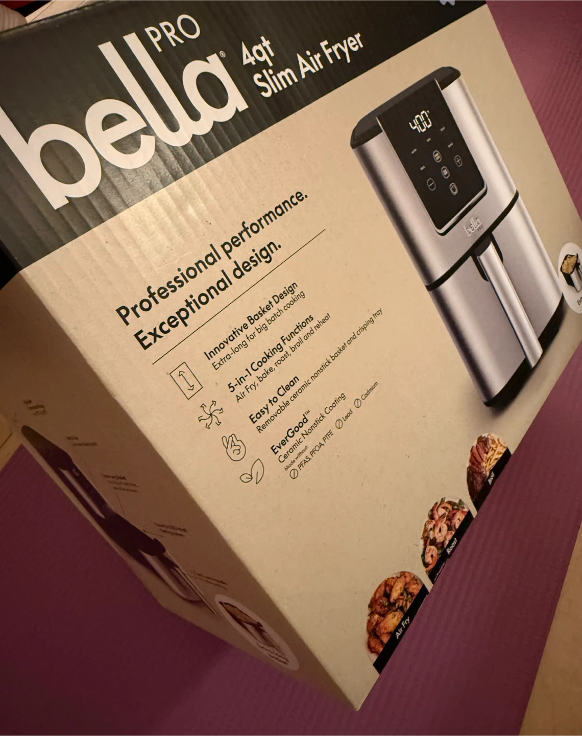 Bella Pro Series 4qt Slim Air Fryer🏆 Brand New - photo 3