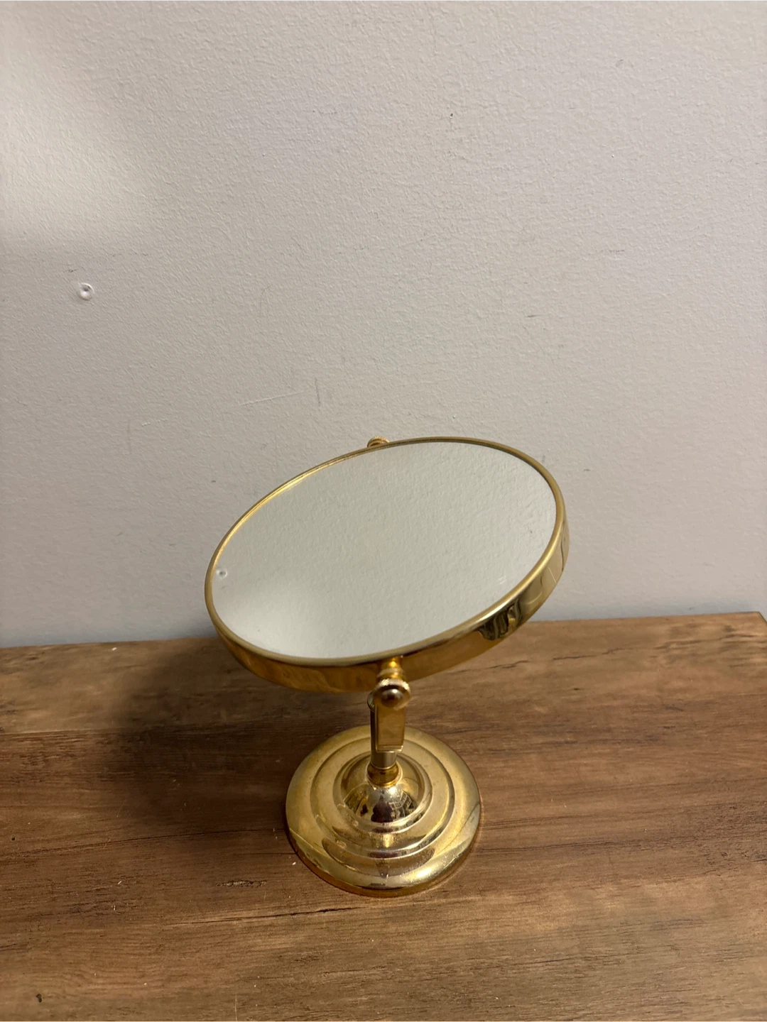 Vintage Solid Brass Vanity Mirror - photo 3