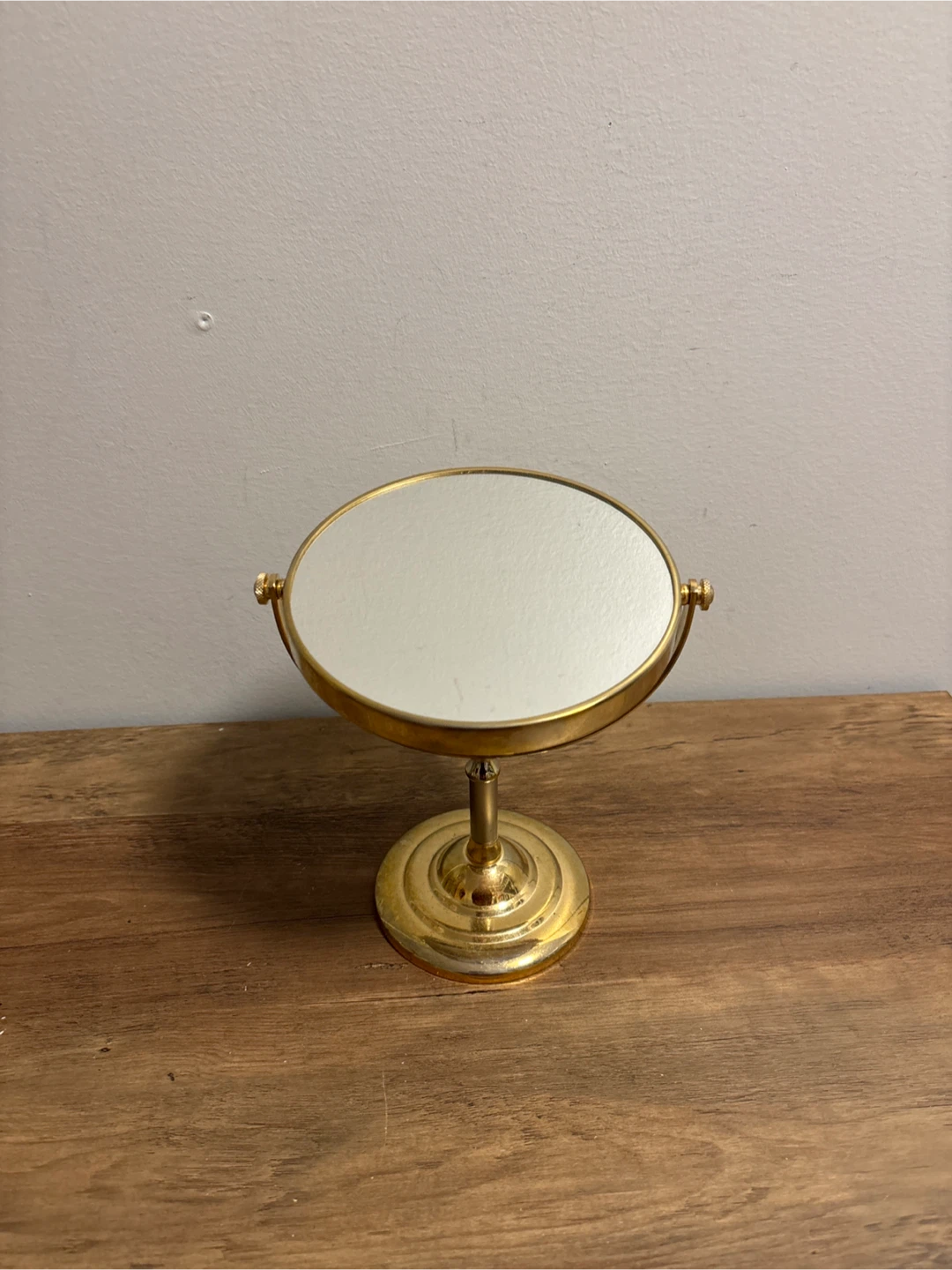Vintage Solid Brass Vanity Mirror - photo 5