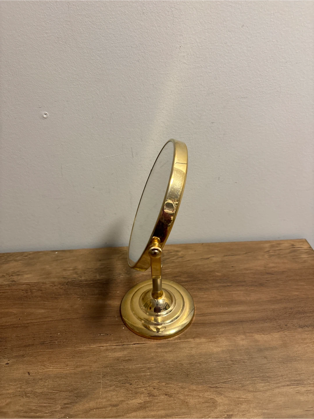Vintage Solid Brass Vanity Mirror - photo 4