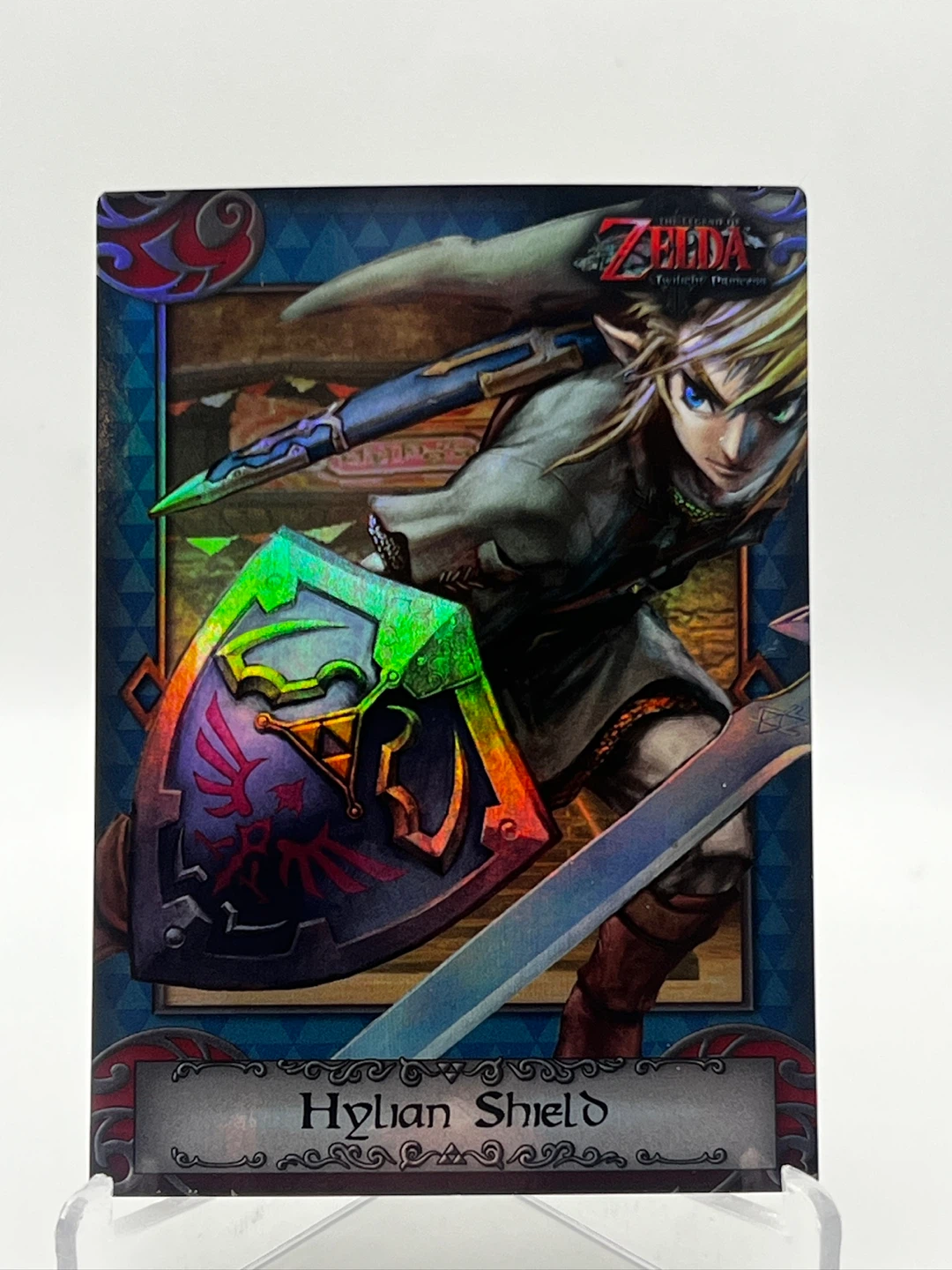 The legend of Zelda holographic card “Hylian Shield” #98 M/NM 🏆