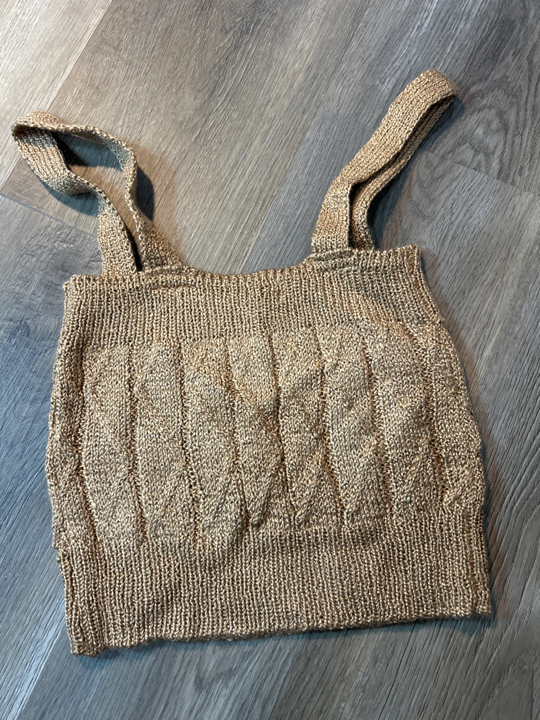 Forever 21 Knit Tank Top - Gold - Size S - photo 4