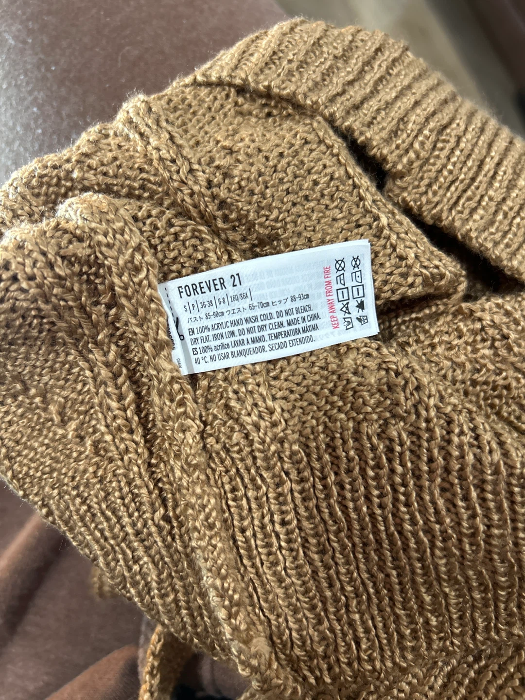 Forever 21 Knit Tank Top - Gold - Size S - photo 5