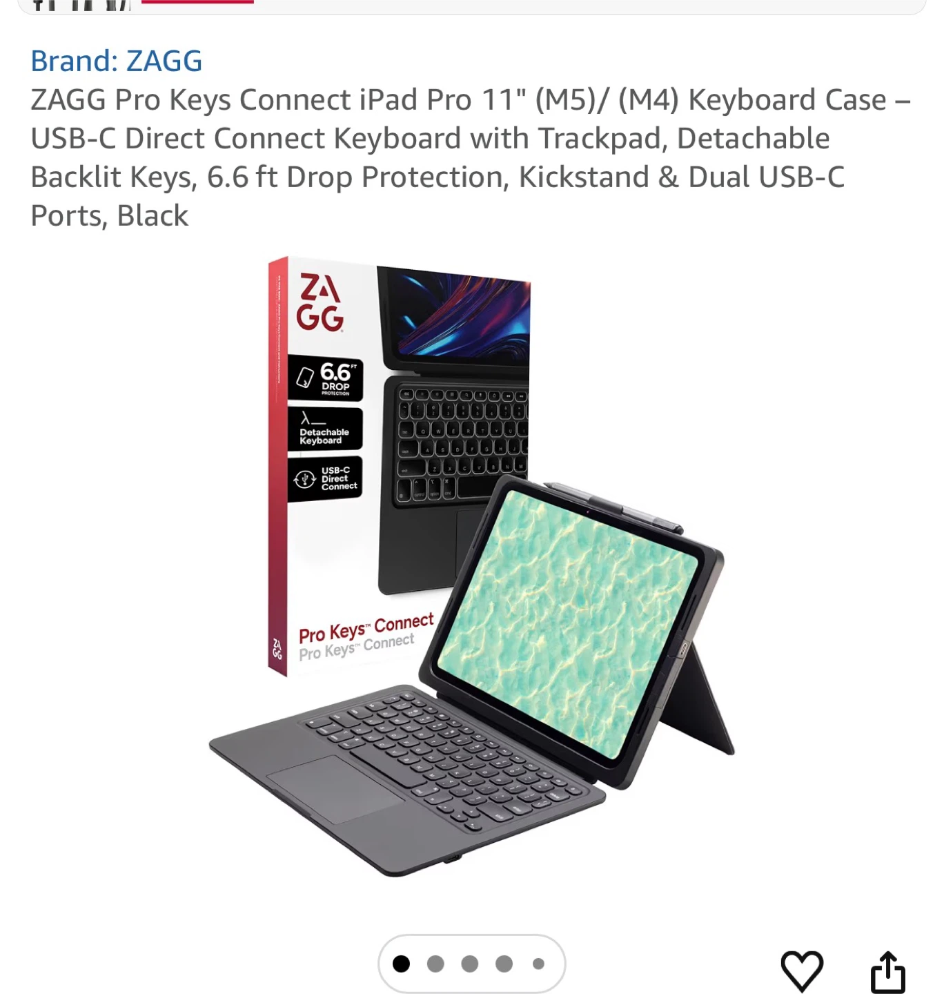 ZAGG Folio Wireless Keyboard Case for 11-inch iPad Pro - photo 3