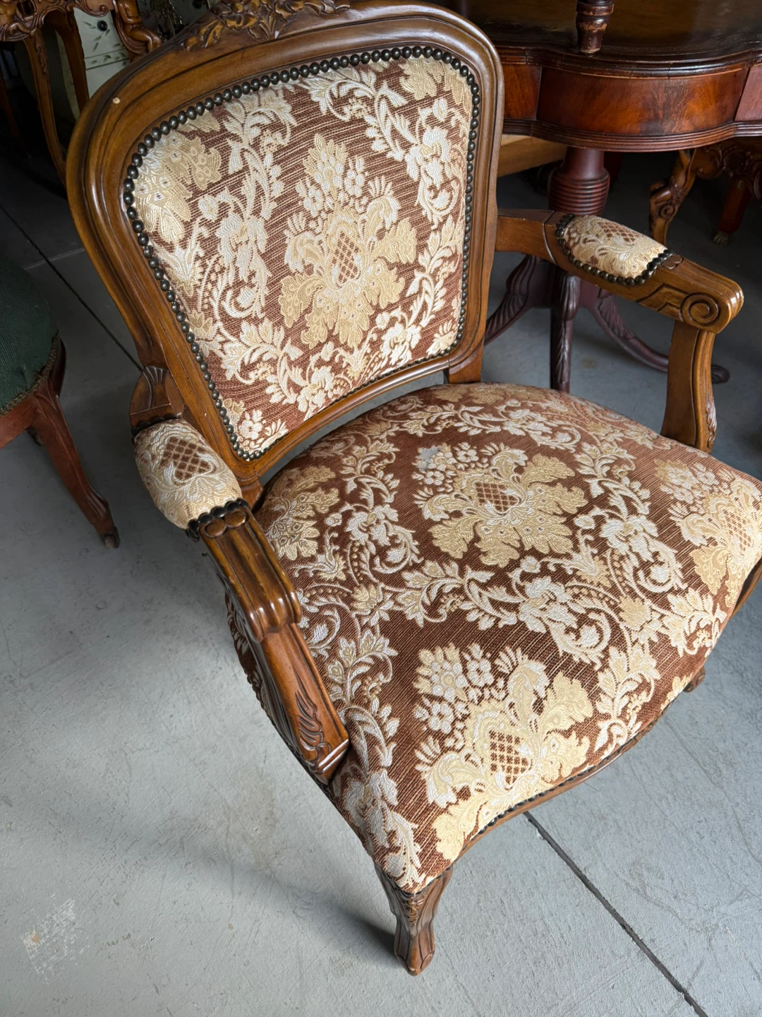 Vintage Upholstered French-style Armchair - photo 2