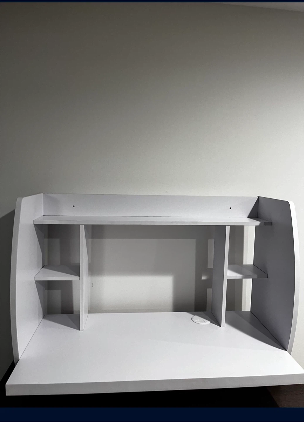 White Desk with Shelving - photo 3