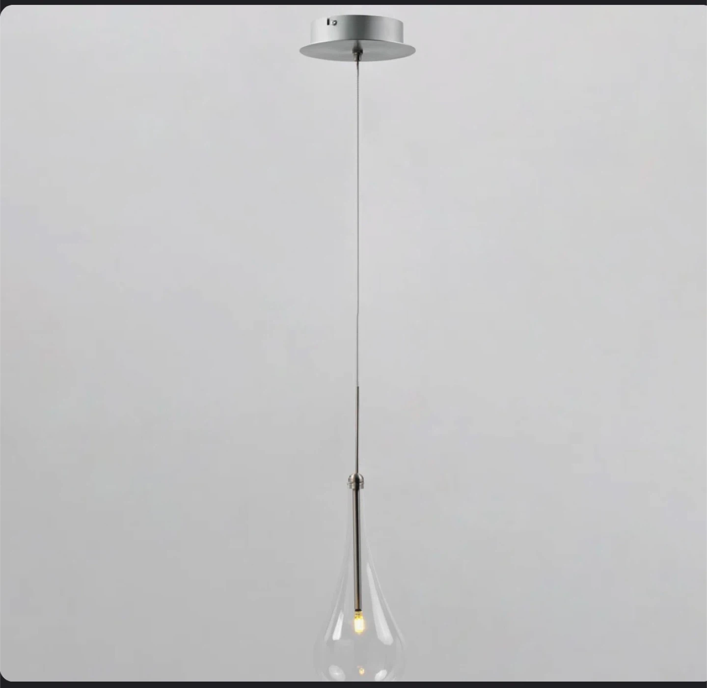 New!! Elegant Clear Glass Pendant | Modern & Minimal 💫 - photo 2