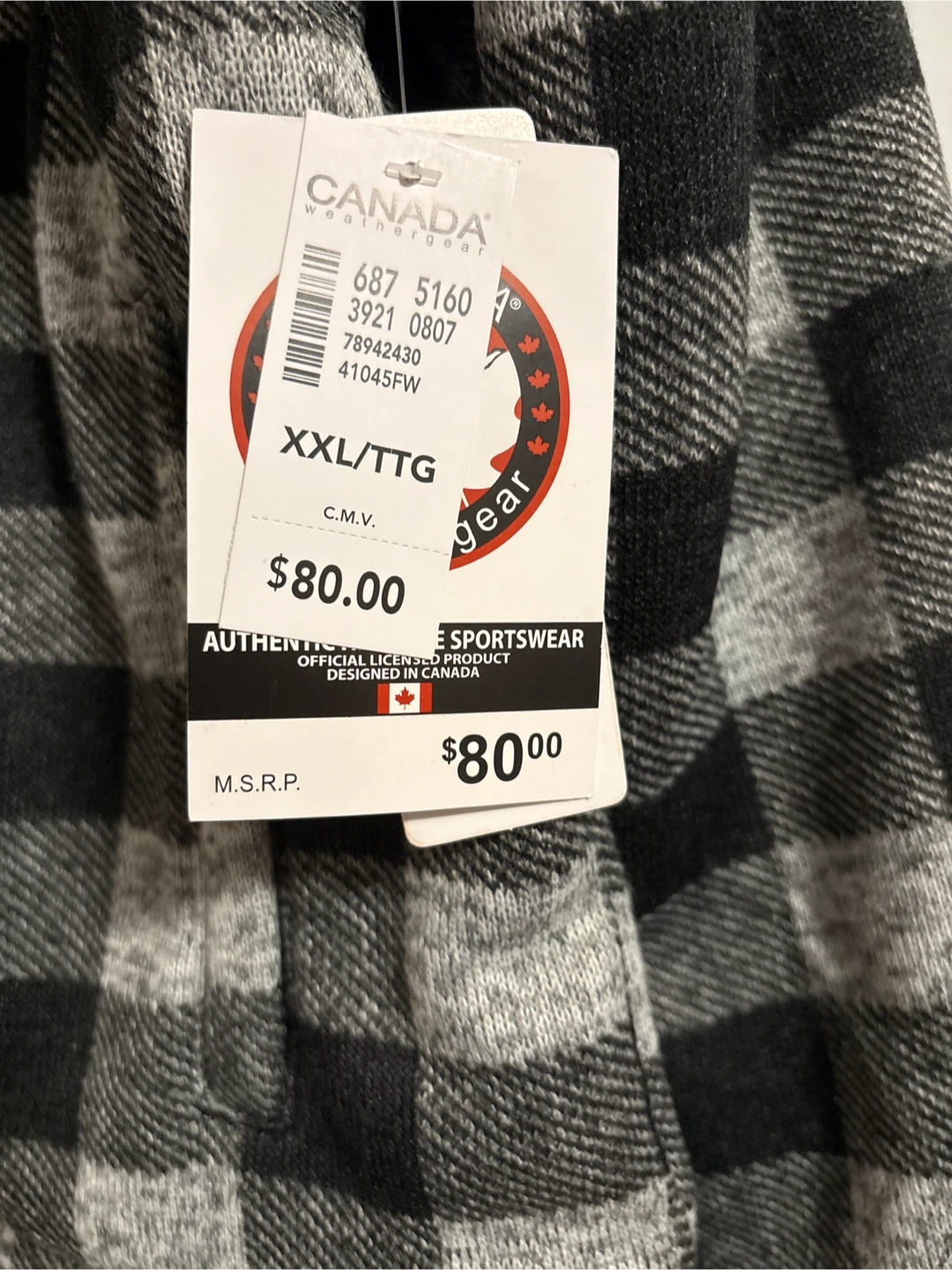Canada Weathergear Plaid Fleece Hoodie XXL - photo 2