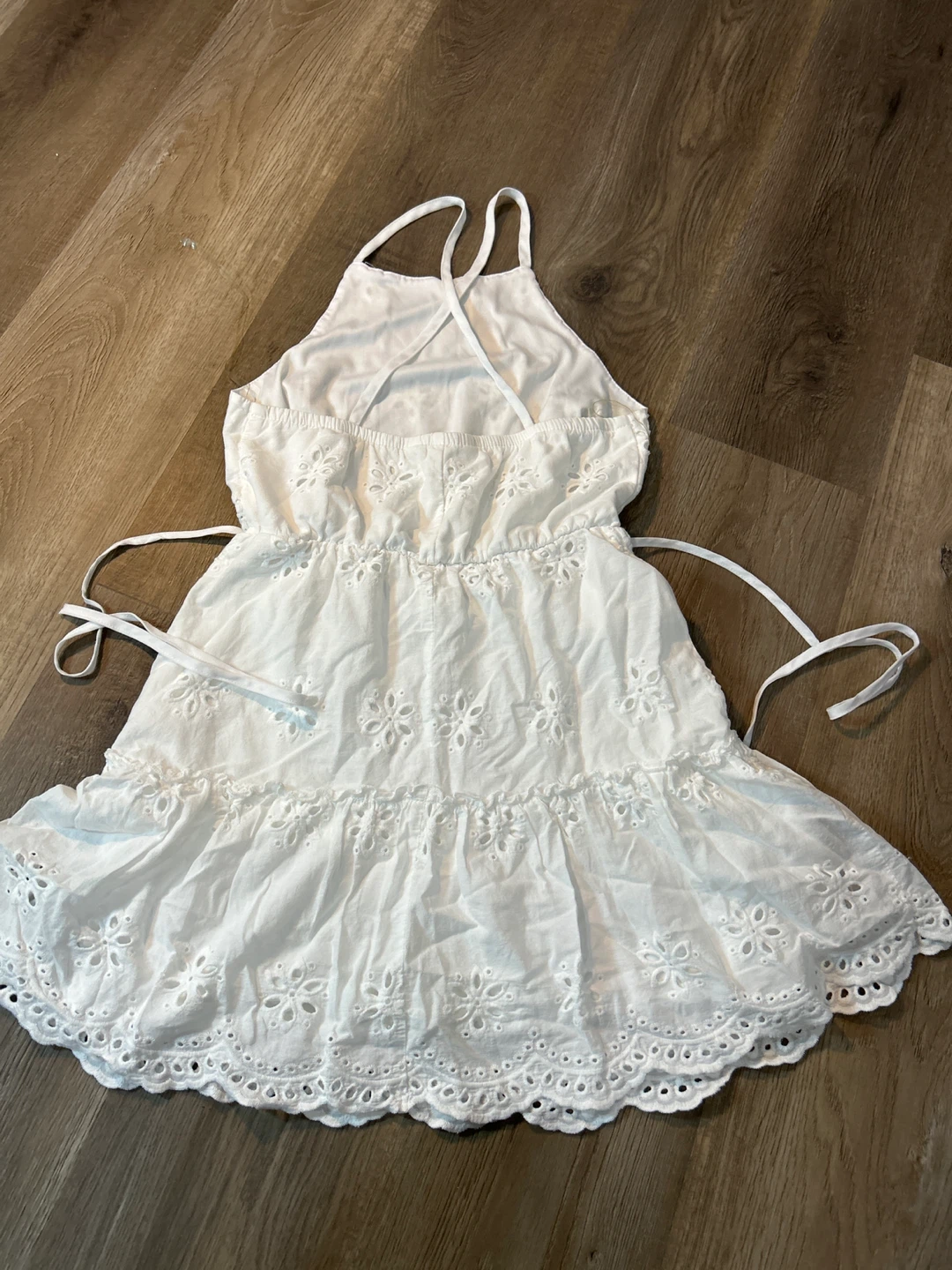 Speechless White Eyelet Halter Dress - XXS - photo 3