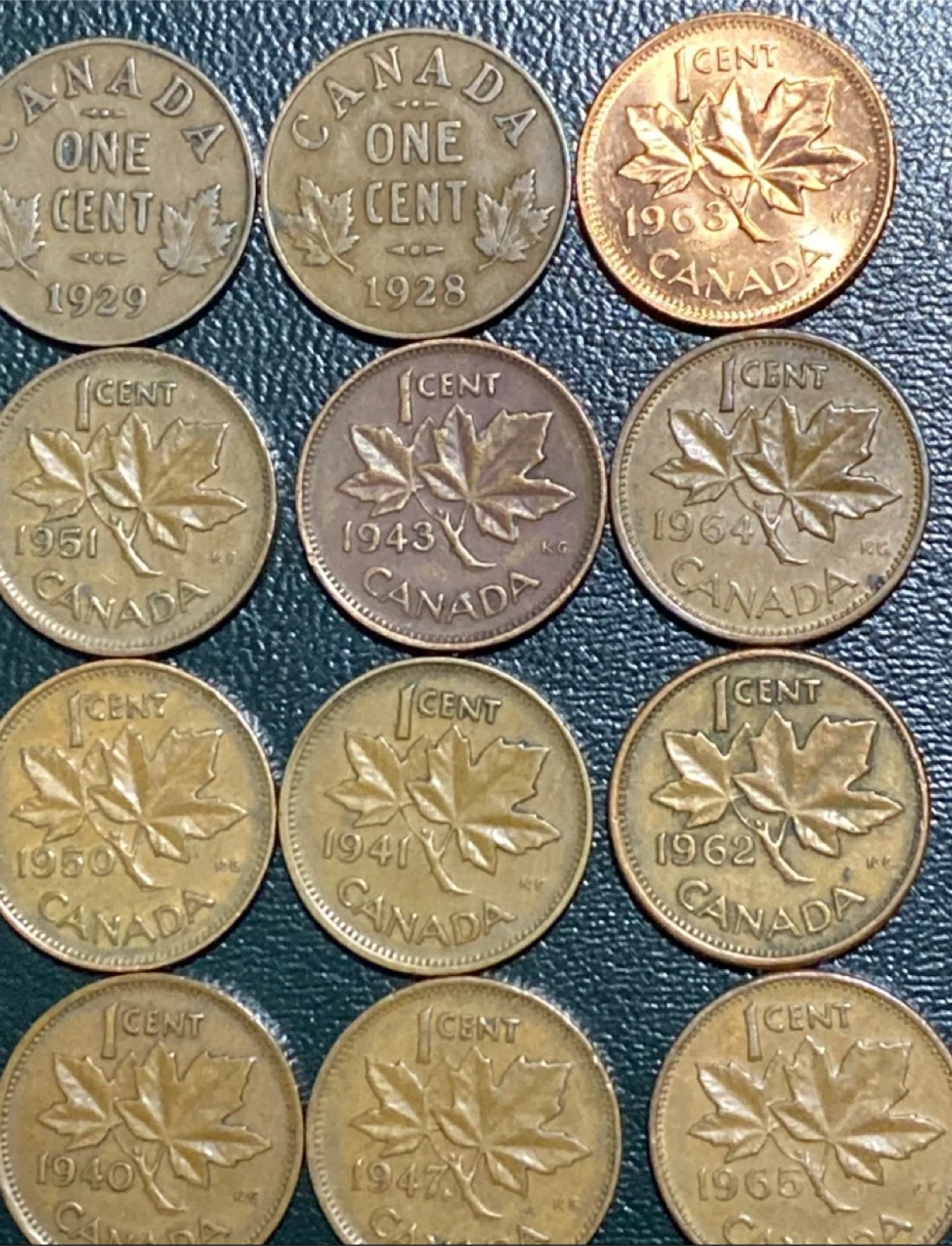 Collection of 20 Canadian Pennies - photo 5