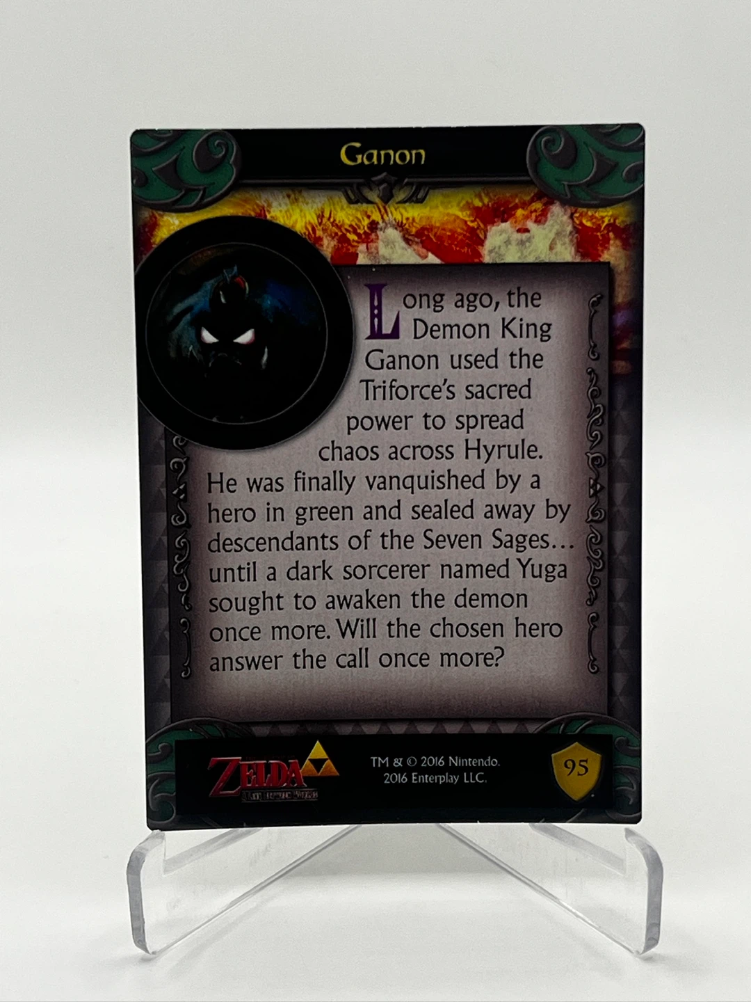 The legend of Zelda “Ganon” holographic card #95 M/NM 🏆 - photo 2