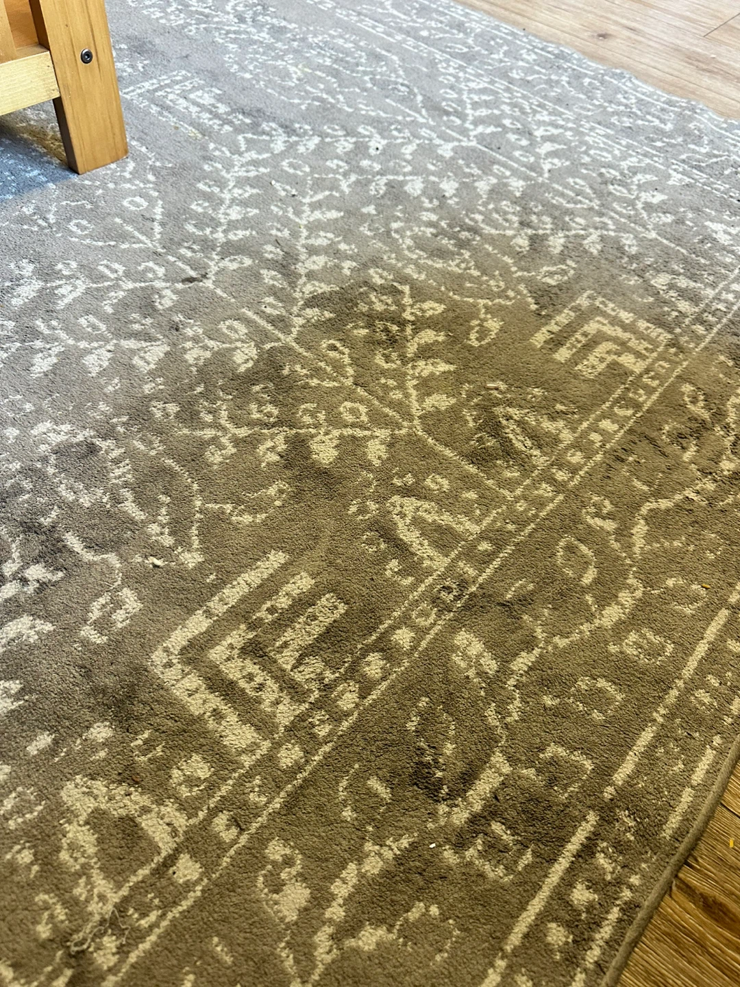 Grey and Beige Area Rug
