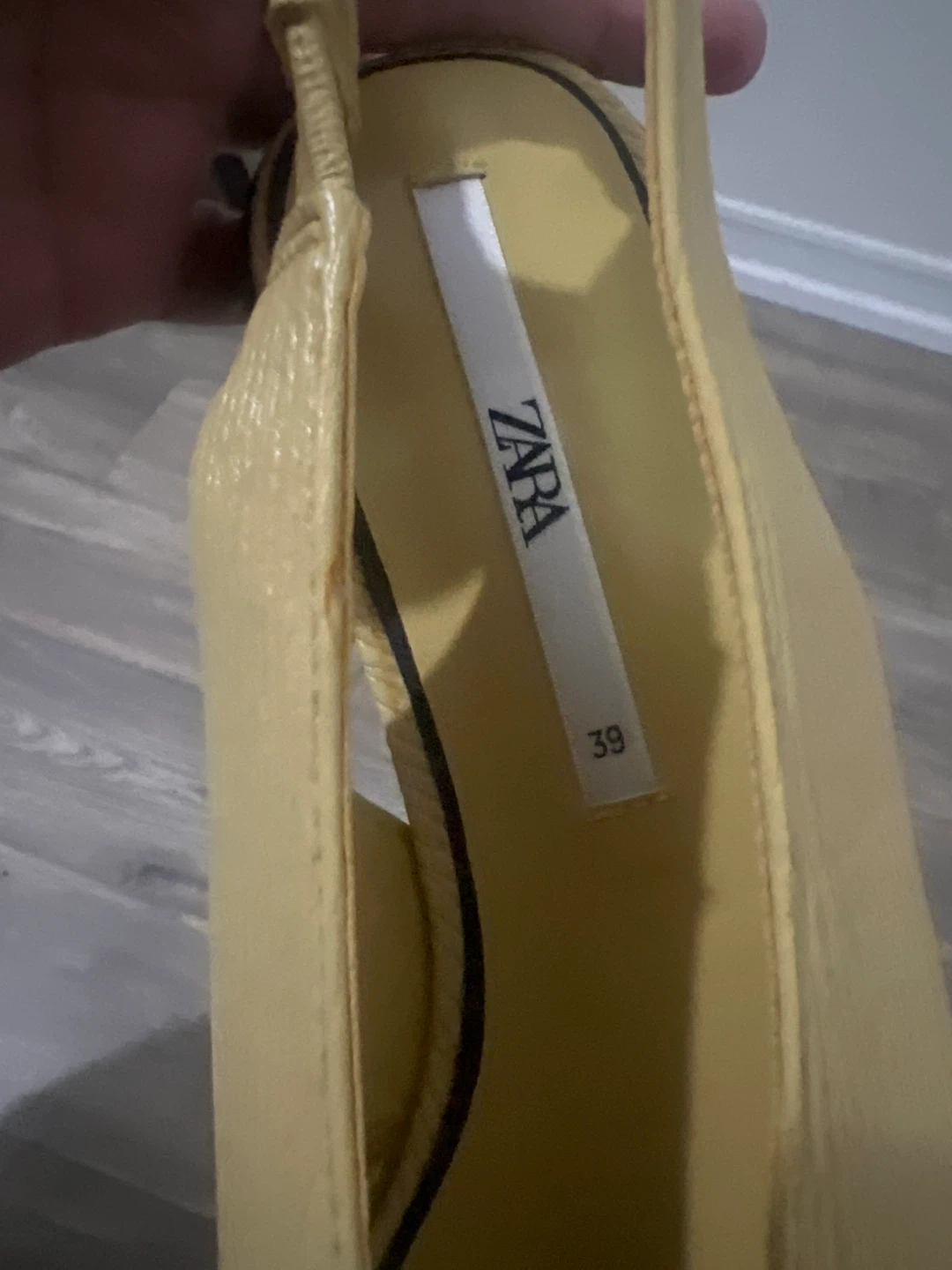 ZARA Yellow Slingback Flats Size 39 - photo 2
