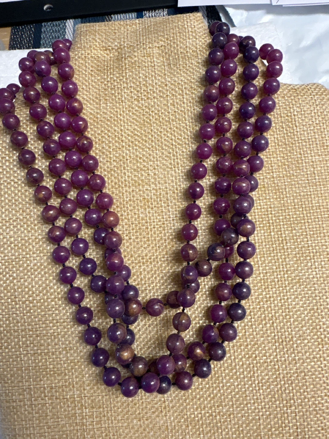 🏆Purple Beaded Necklace