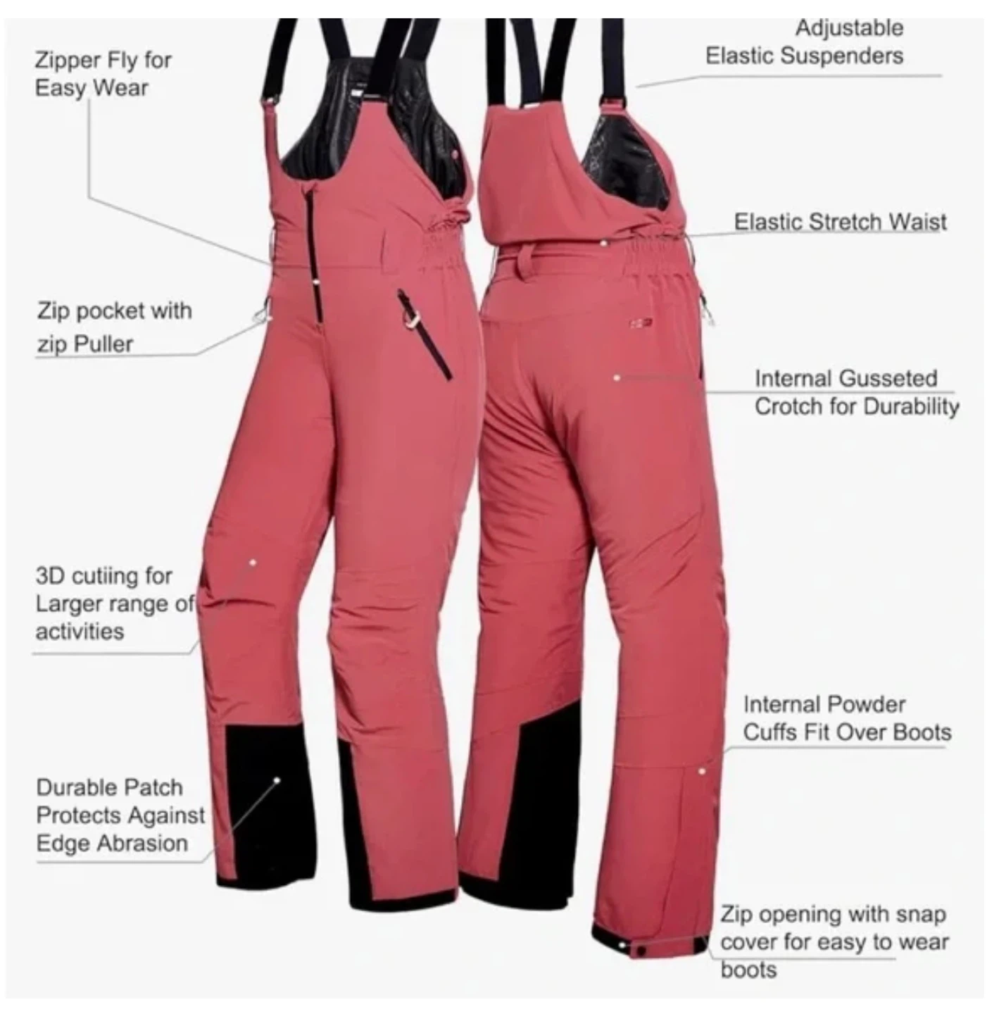 *Brand New* Fit Space NWT Insulated Ski Bib - photo 3