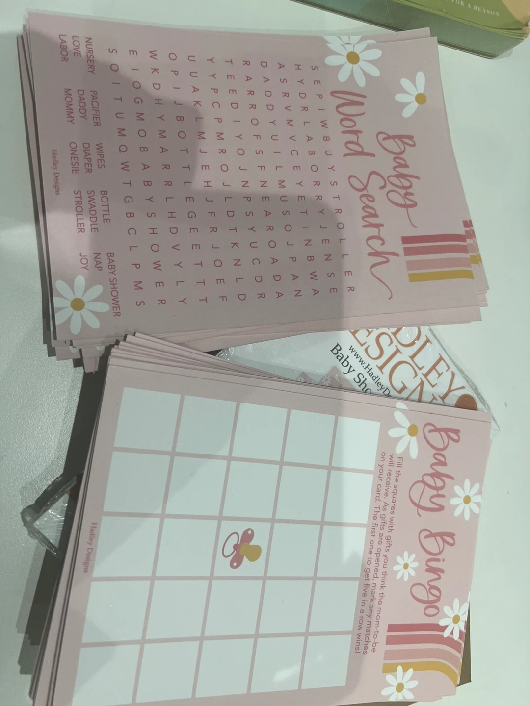 Hadley Designs Baby Shower Games Set - photo 3