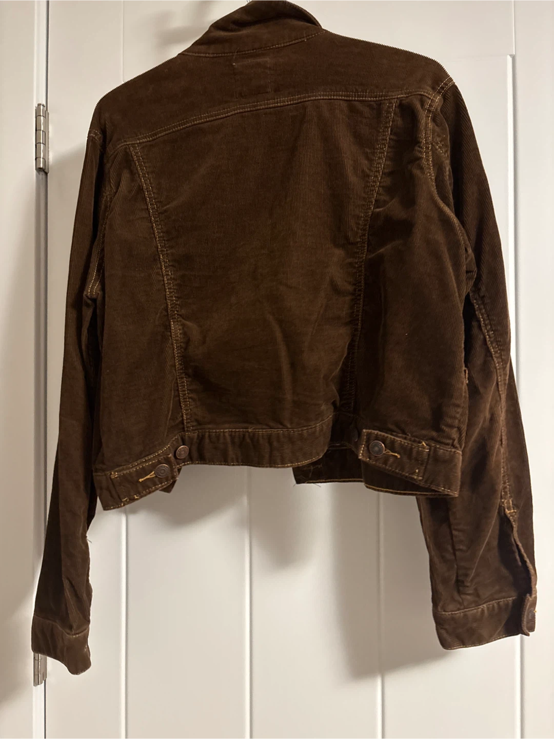 Like New Women’s Brown Corduroy Cropped Jacket - photo 2
