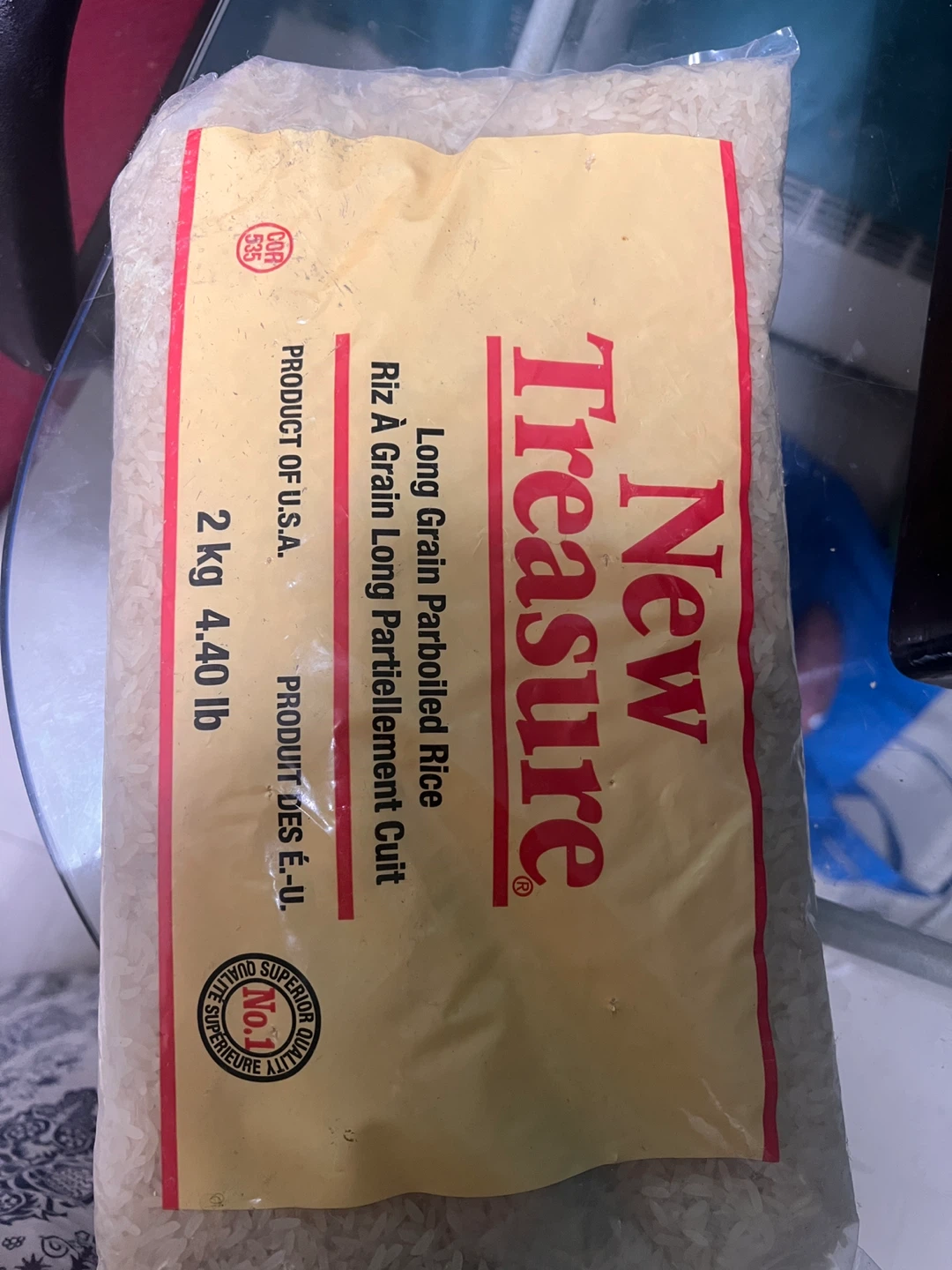 New Treasure Long Grain Parboiled Rice 2kg