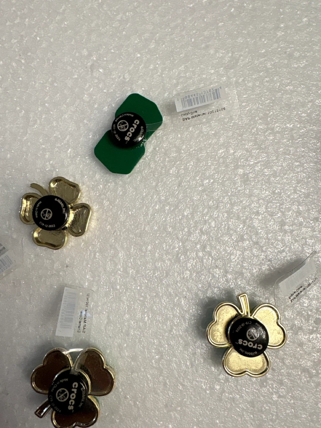 🏆Crocs Jibbitz Charms - Lucky Clovers & Dice - photo 2